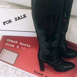 Like new Coach boots size 9